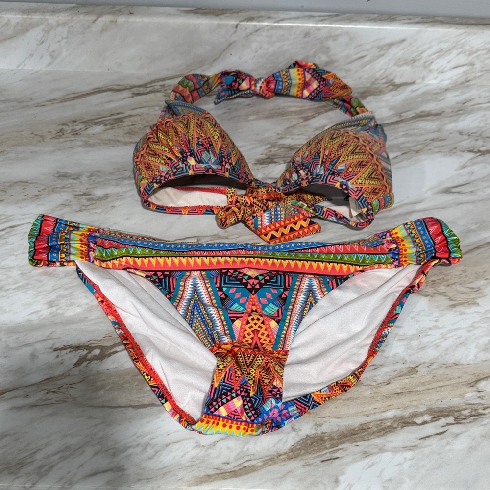 Kenneth Cole New York Multicolor Bikini - Picture 1 of 4